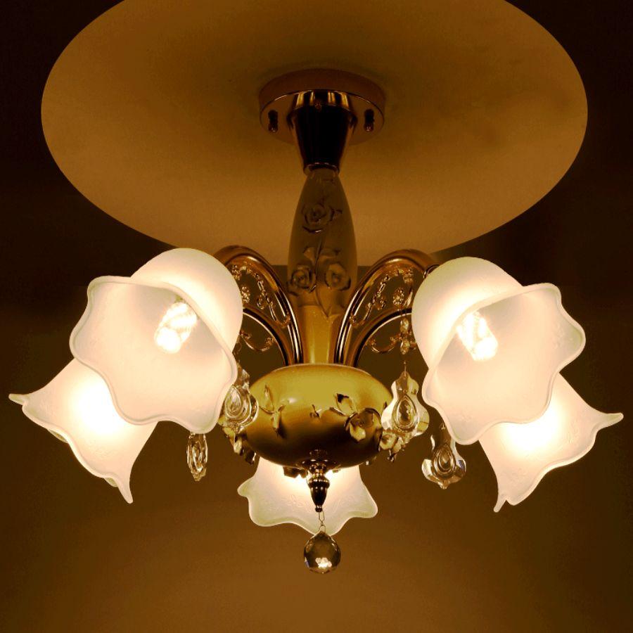 Wab 】kishima 6灯 シャンデリア 取り付け簡単シーリングライ Wab