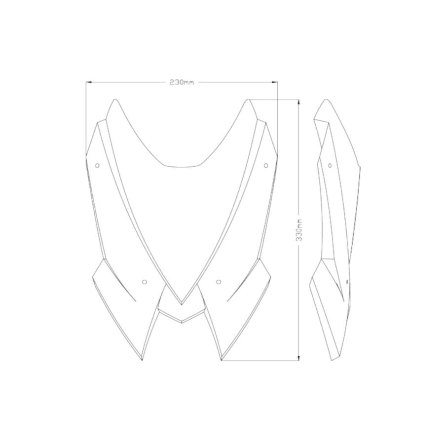 Puig(プーチ) New Generation Sport・ウィンドシールド/スクリーン・Z