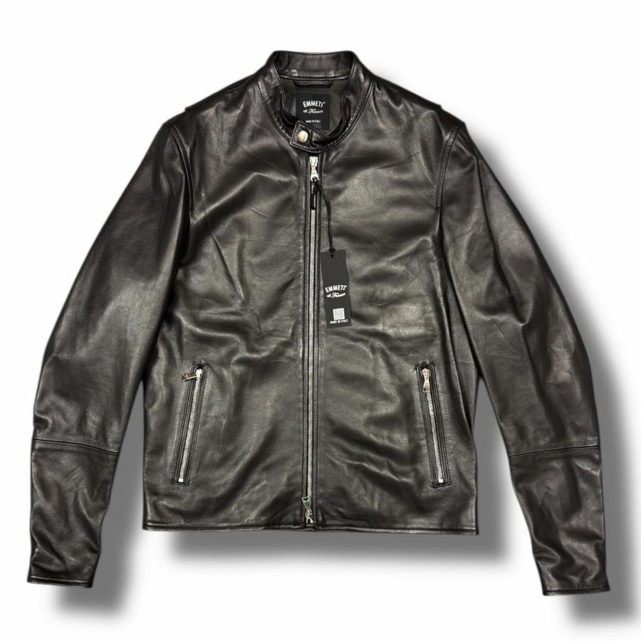 参考上代165000円 未使用 EMMETI KELSO NAPPA SILK レザージャケット