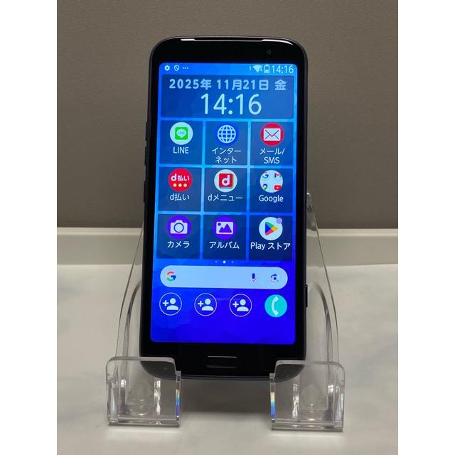 らくらくスマートフォン 使用少 【新品同様】らくらくスマートフォン F