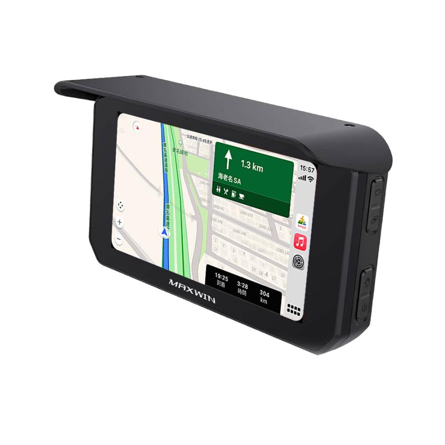 バイク用スマートモニター5インチ USB給電可