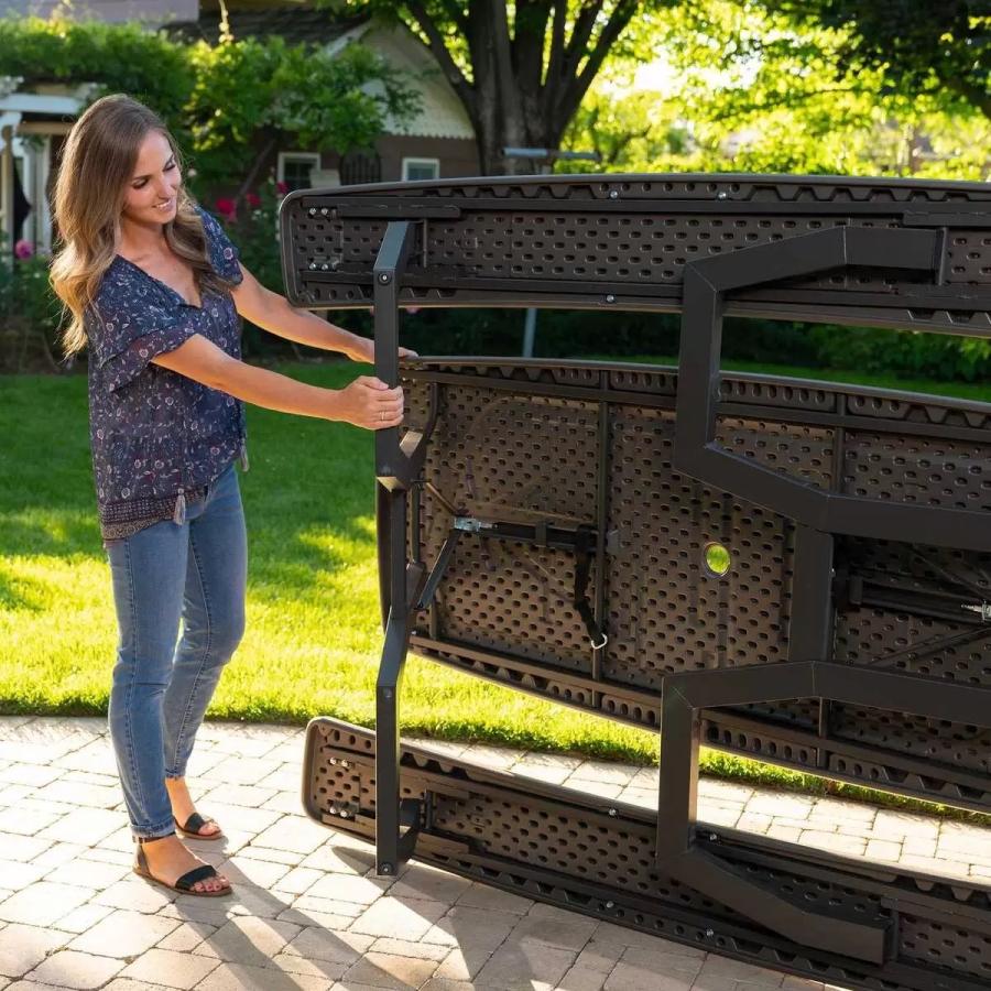 当日発送確約品 ライフタイム フレーム ピクニックテーブル 6~8人用