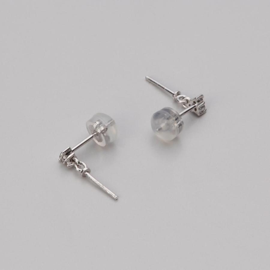 ムーンレーベル 公式] 南洋真珠 ピアス 15mm 白蝶 真珠 K18WG ホワイト