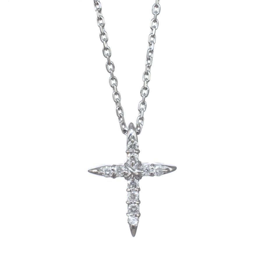 新品同様 ジュエリーマキ クロス ペンダント ネックレス PWG9 K9