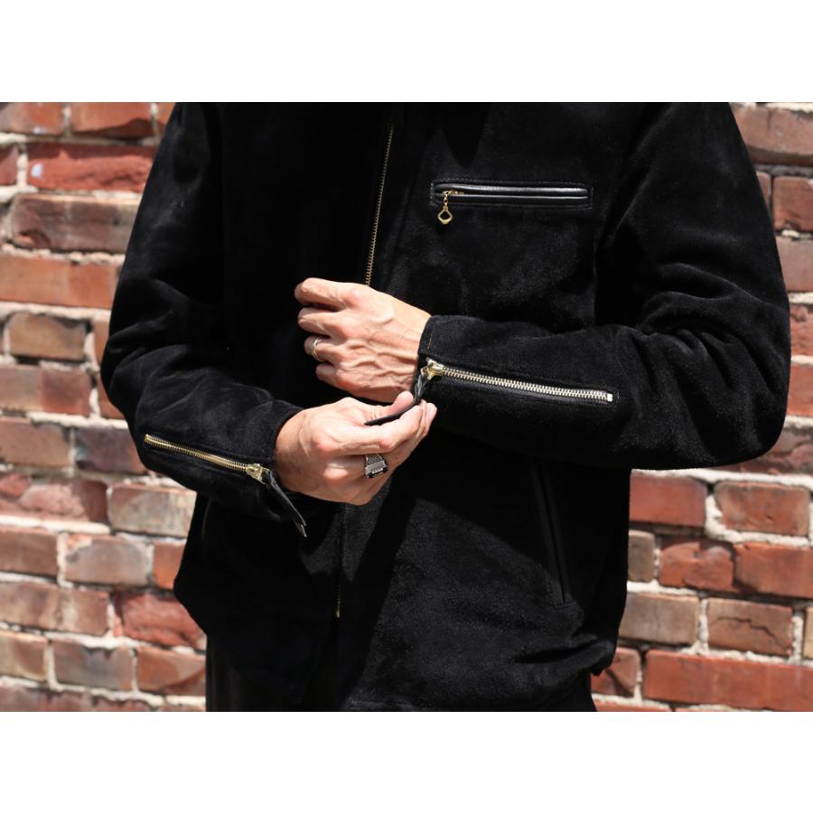 Y'2 LEATHER ワイツーレザー TR-65 STEER SUEDE SINGLE RIDERS ステア