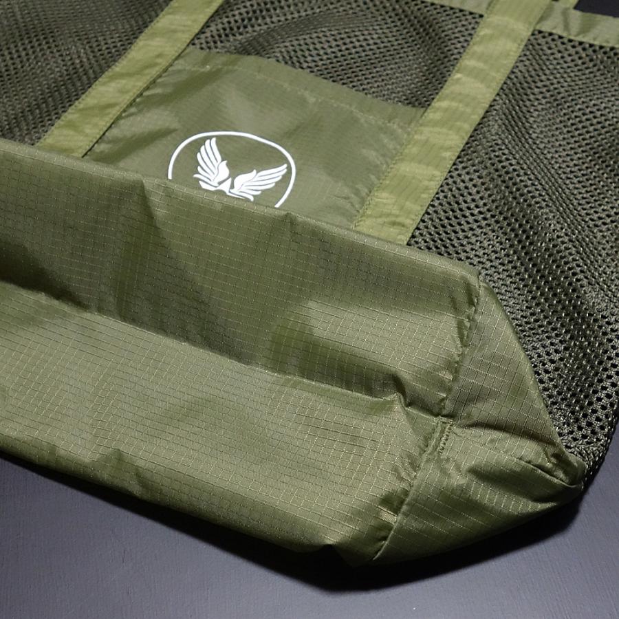 THE MAVERICKS リップストップ ナイロン メッシュ トートバッグ 肩がけ