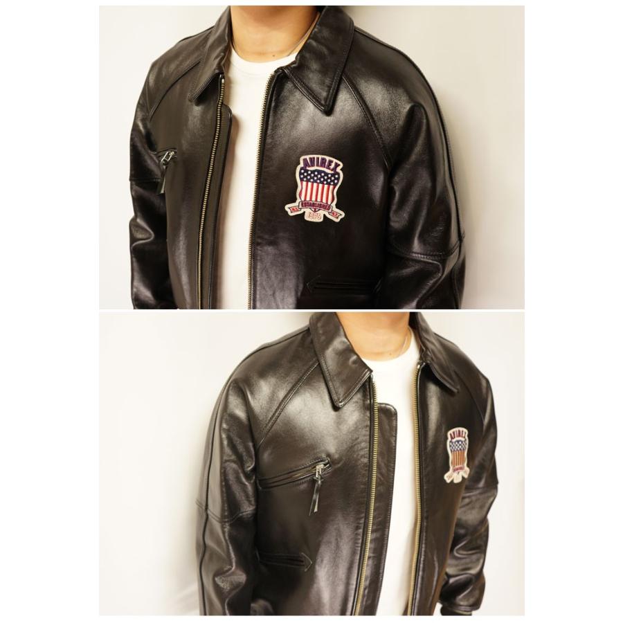 AVIREX（アヴィレックス） シグネチャー バーシティー ラムレザー