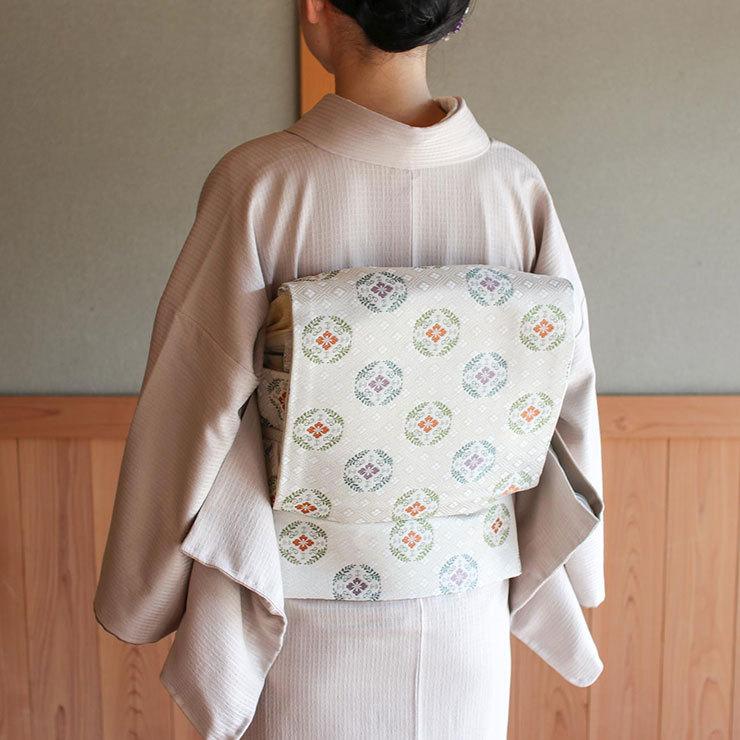 洗える 色無地 袷 仕立て上がり 日本製 東レ（灰桜色 S M L サイズ）袷