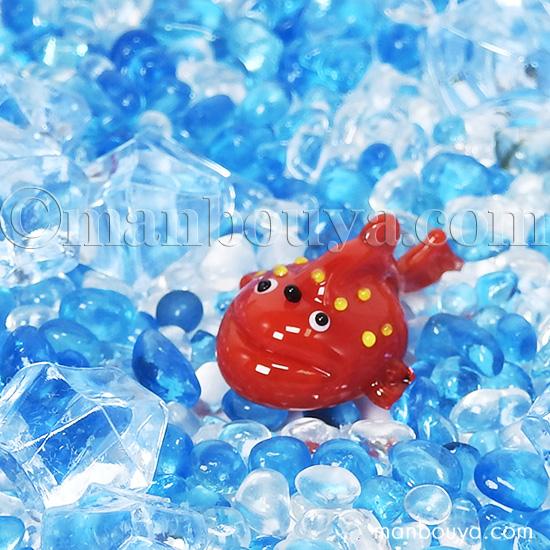 水族館グッズ 魚 アンコウ 雑貨 ガラス細工 ミニチュア 置物 ミドリ