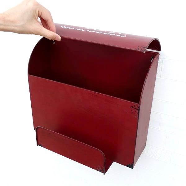 ポスト 郵便受け メールボックス 新聞置き おしゃれ レトロ お洒落