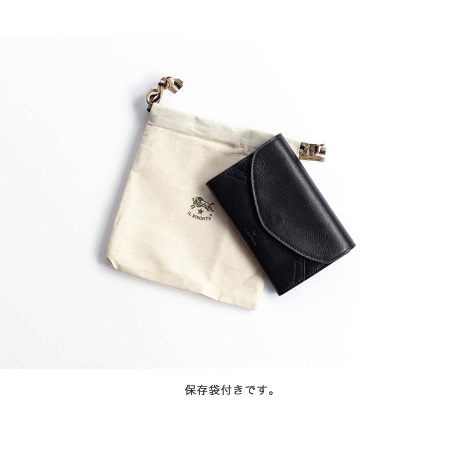 IL BISONTE（イルビゾンテ） フラップ コンパクト ウォレット 三つ折り