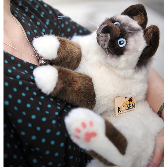 ねそべり猫 ヒマラヤン」ぬいぐるみ ケーセン社 ドイツ 本格