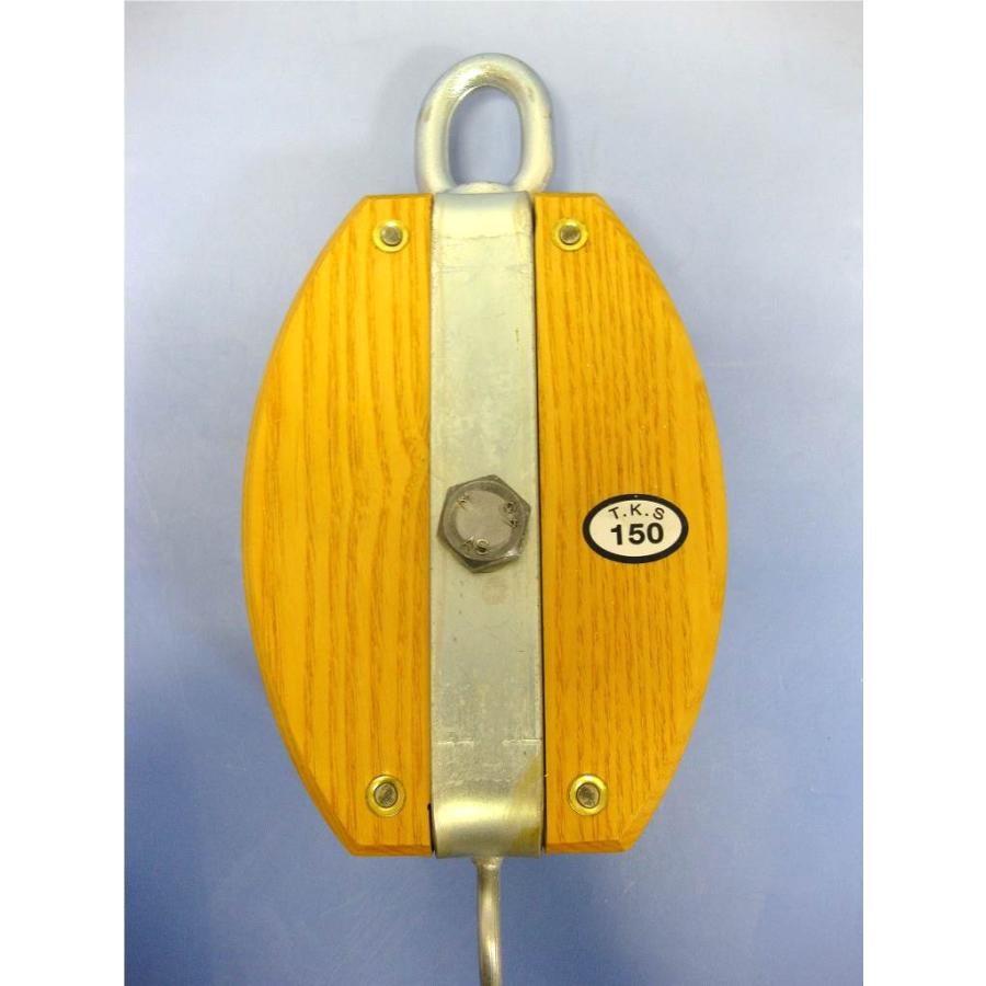 木製滑車150mm（1車・外バンド） 船舶 漁船 : マリンガイド Yahoo!店