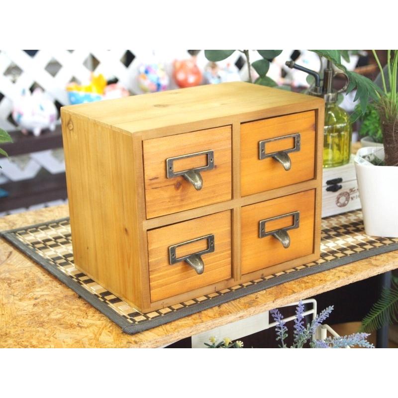 アンティークウッドの小引き出し【アンティークドロワーボックス