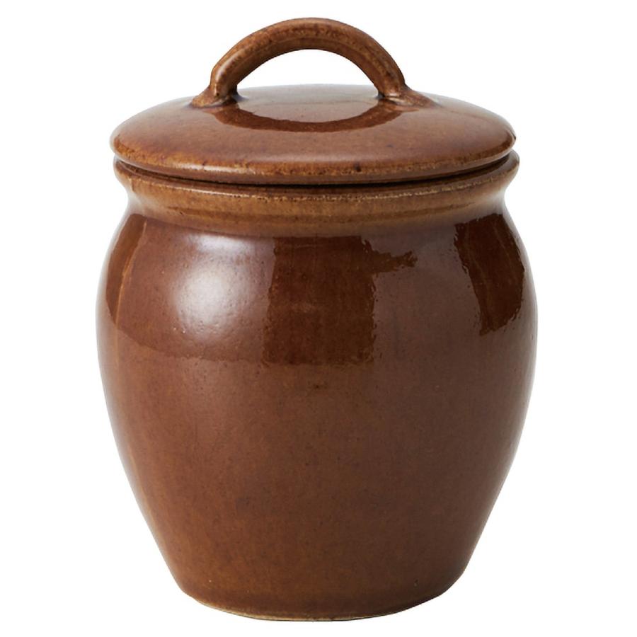 Rikizo 手作り 益子焼 日本製 漬物容器 蓋付き 陶器 おしゃれ カフェ風