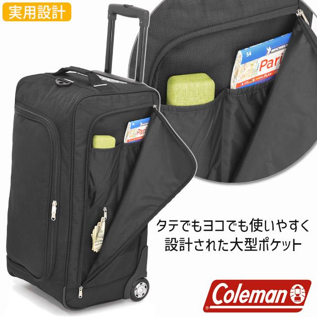 Coleman（コールマン） ボストンキャリーバッグ 70リットル 大容量 2輪