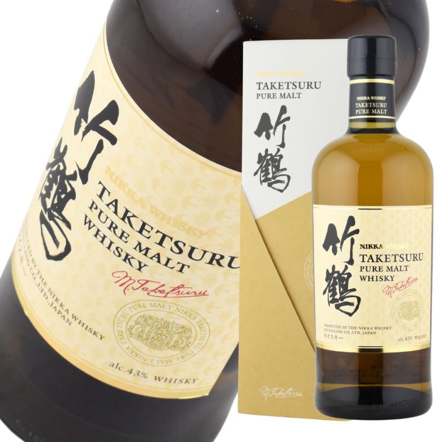 Nikka 竹鶴 ピュアモルト ウイスキー 43度 700ml 箱付き 【公式通販】