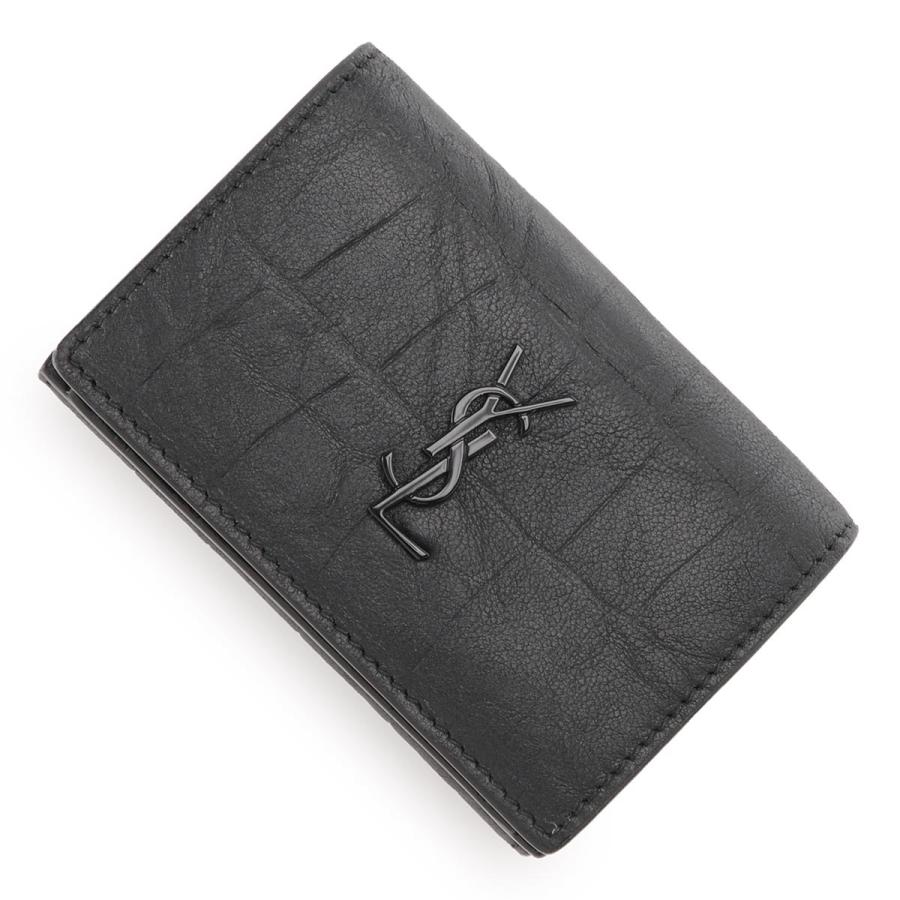 SAINT LAURENT サンローラン 3つ折り財布 小銭入れ付き ブラック