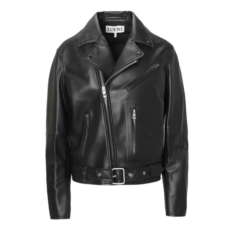 LOEWE（ロエベ） レザージャケット バイカージャケット ブラック
