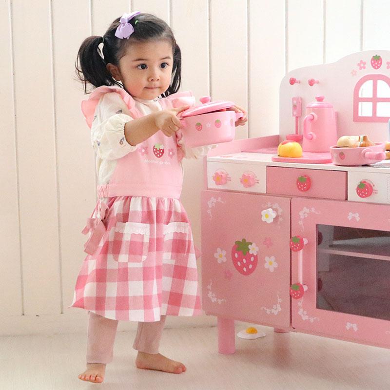 Mother garden（マザーガーデン） セールSALE キッズエプロン 野いちご