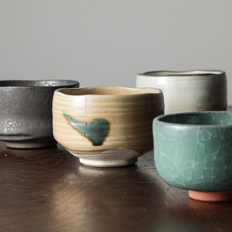 国産抹茶碗 5点セット 大 粉引緋色 茶道 お点前 お茶 お茶碗 茶道具