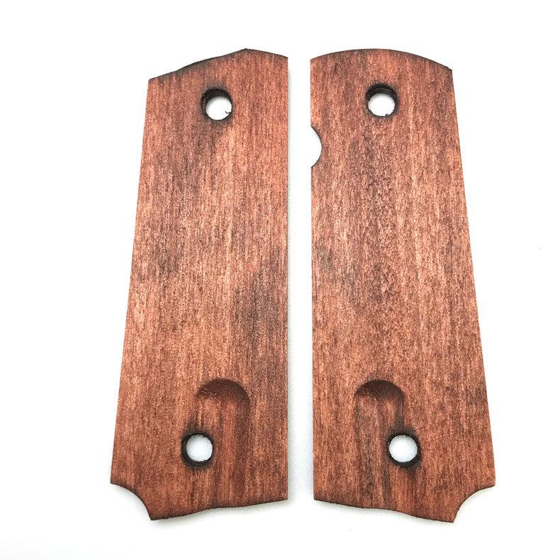 注文分）ウッドパーツ4種/カーリーメイプル材 ダークブラウンクリア