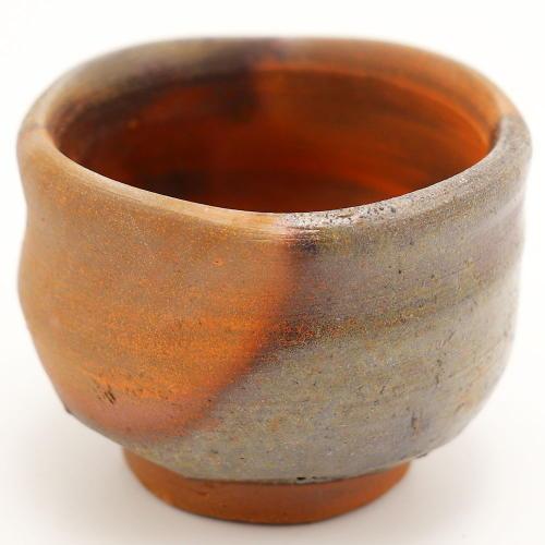 備前焼 窯変徳利 お猪口 セット 2合 窯元 作家 石田育男 陶印 陶器 酒