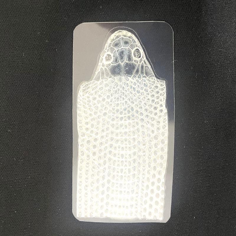 ラミネート加工 白蛇 頭 抜け殻 抜殻 祈願済 抜け皮 カード 白へび