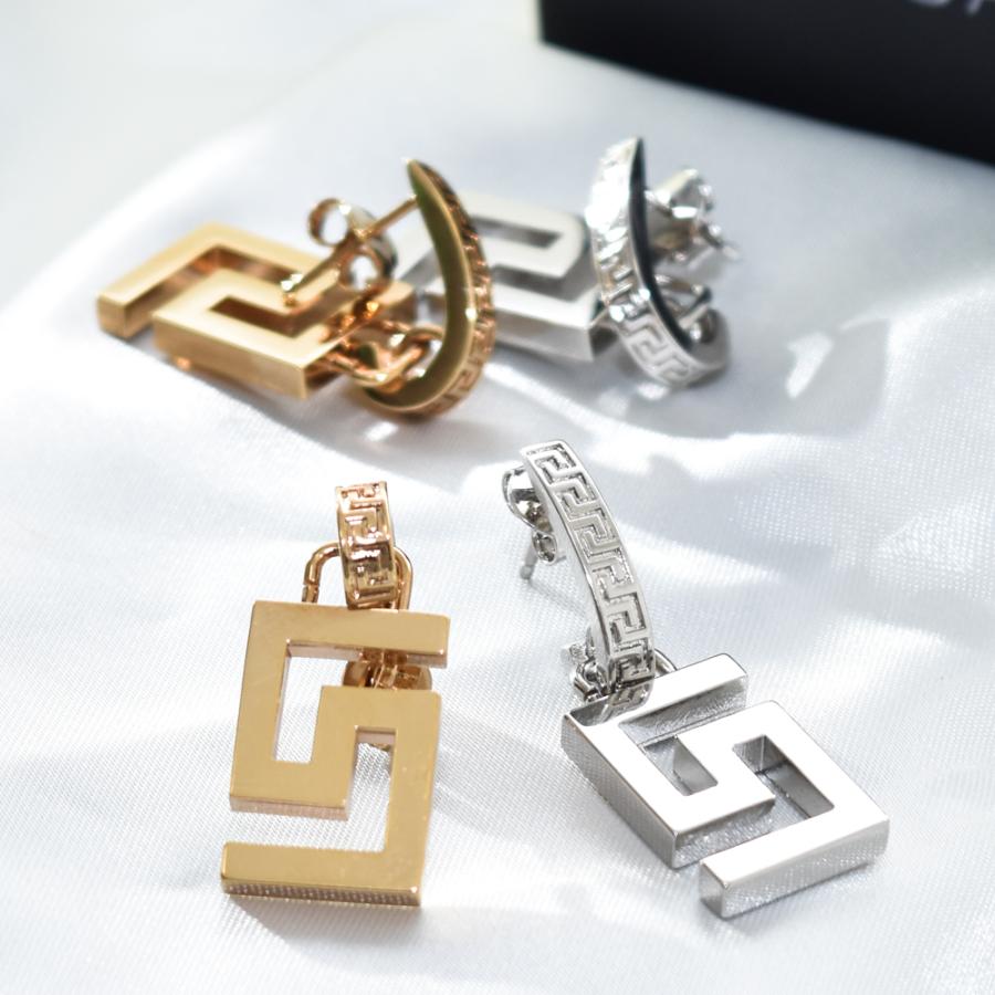 VERSACE（ヴェルサーチェ） ヴェルサーチ ピアス ゴールド グレカ