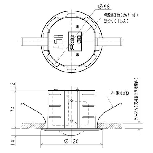 三菱（MITSUBISHI） (在庫あり) 三菱電機 EL-DB21111B LED非常用照明
