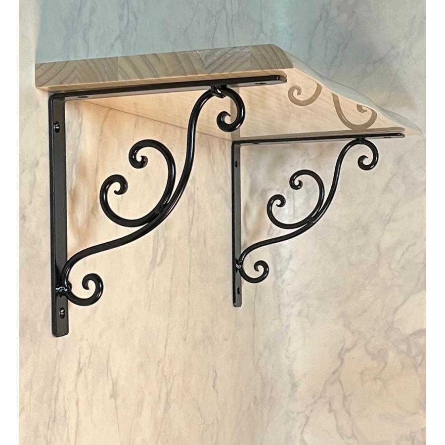 2個セット 棚受けマスディトレーディング おしゃれ アイアン