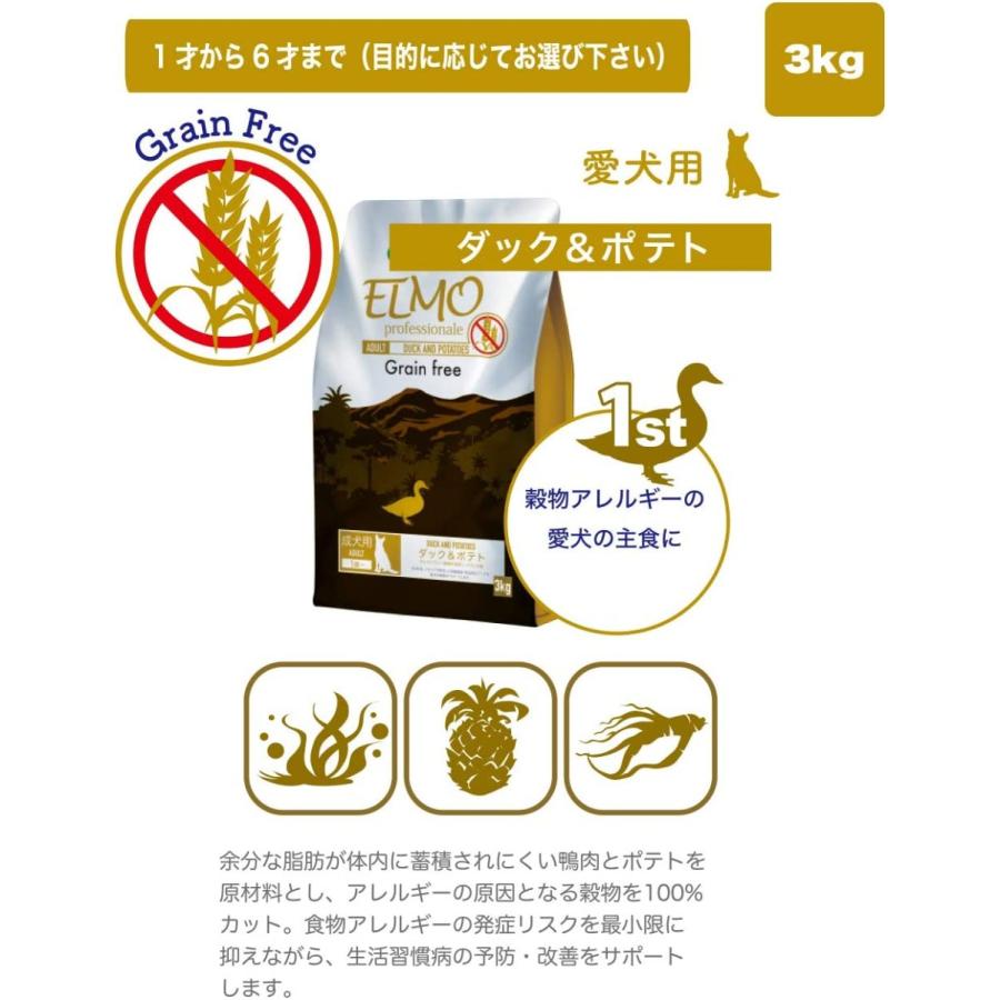 ELMO エルモ プロフェッショナーレ ドッグフード ダック＆ポテト