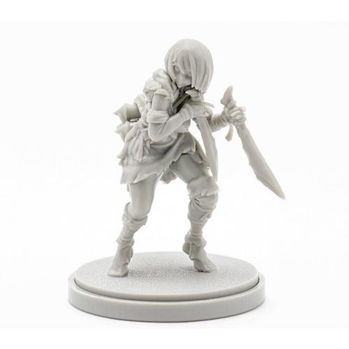 女神シリーズ 1/48 女剣士 女戦士 双剣 レジン フィギュア 美少女