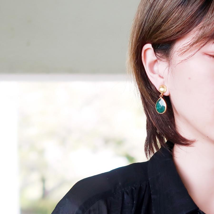 nanotta（ナノッタ） 天然石 イヤリング レディース 22金 22K