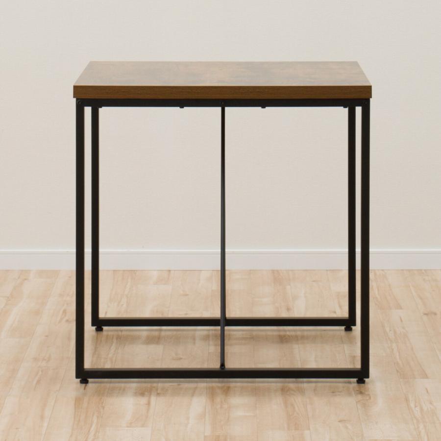 ニトリ（NITORI） 幅70cm ダイニングテーブル(ステイン70 MBR) 2人用