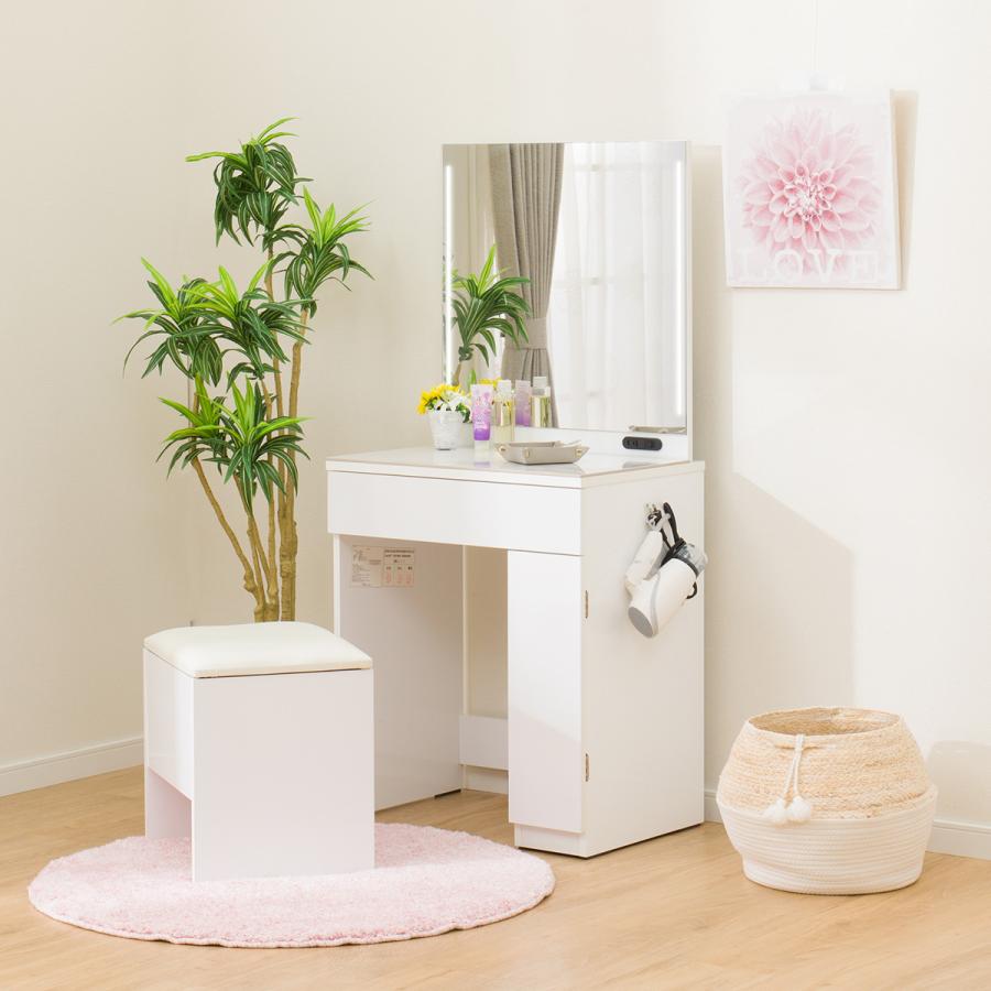 ニトリ（NITORI） 一面鏡ドレッサー(OS331 LED WH) : ニトリ Yahoo!店