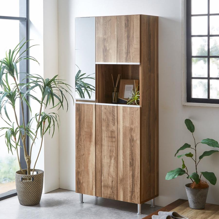 ニトリ（NITORI） シューズボックスリアル ハイタイプ(幅75.2cm OAK