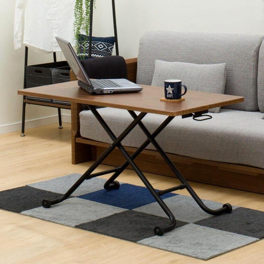 ニトリ（NITORI） 昇降センターテーブル(ライザN MBR/BK) : ニトリ