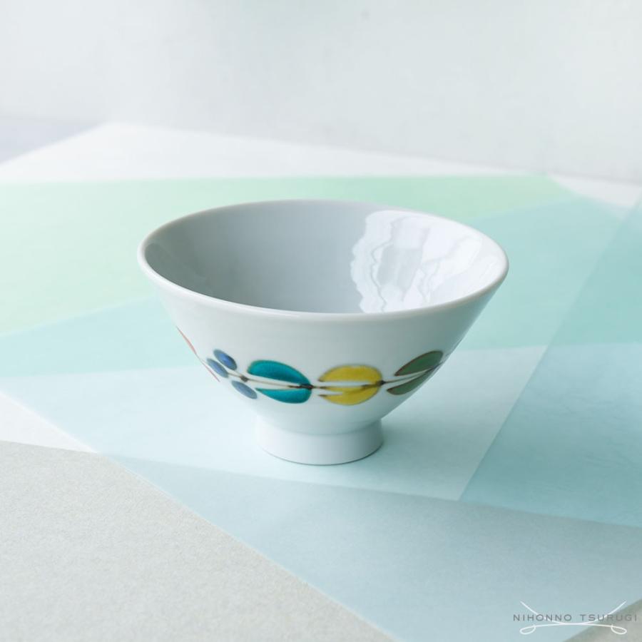 徳永遊心窯 色絵花繋ぎ 飯碗（三角） : 輸入ブランド洋食器専門店2本の