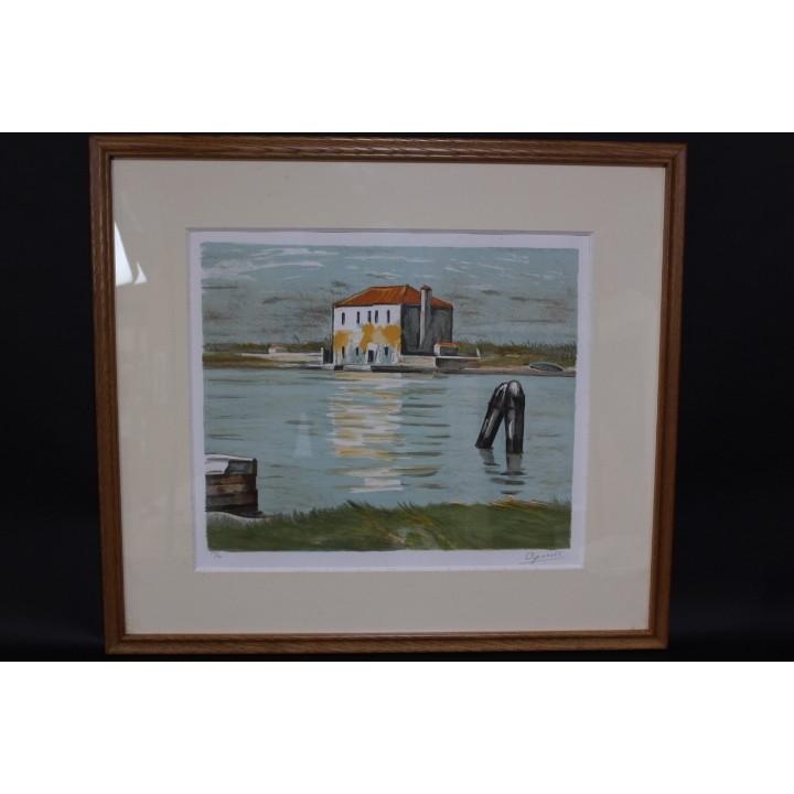 荻須高徳 【マッゾルボ】 リトグラフ 荻須高徳 【マッゾルボ