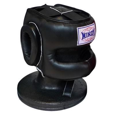 WINDY ウィンディ本革製品Lサイズ ヘッドギアヘッドガードブラック