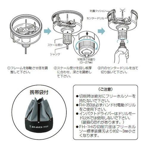 未来フリーホルソーFH-150 取扱説明書付き 未来工業 フリーホルソー FH