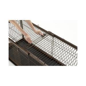 リッチェル 木製スライドペットサークル レギュラー ダークブラウン