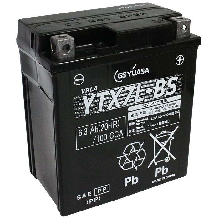 GSユアサ GS YUASA YTX7L-BS バイク バッテリー 充電・液注入済み