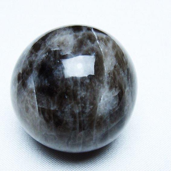 ang3 純天然モリオン 黒水晶 丸玉 大玉2.4Kg 木製台座付き！ ang3 純