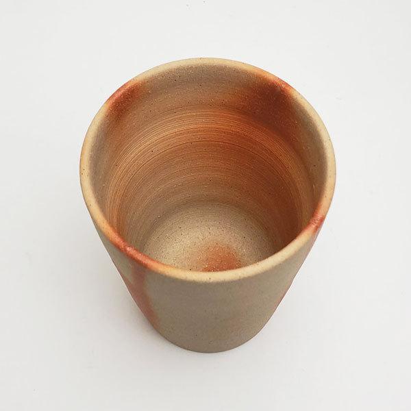 備前焼 麦酒呑（大）（緋襷）| おしゃれ 日本製 山口県 和食器 陶器