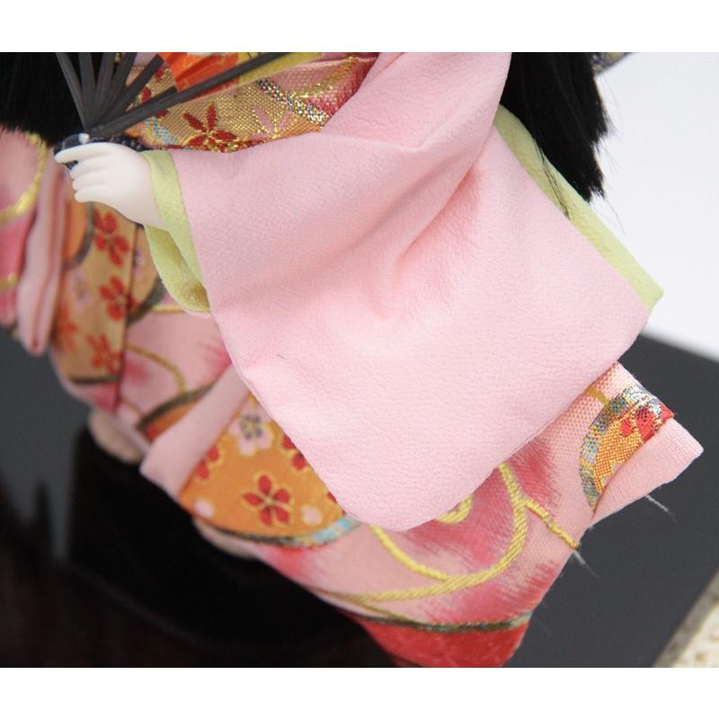 アウトレット品 雛人形ケース人形 8号 千鳥人形 扇（台輪四方） 舞踊