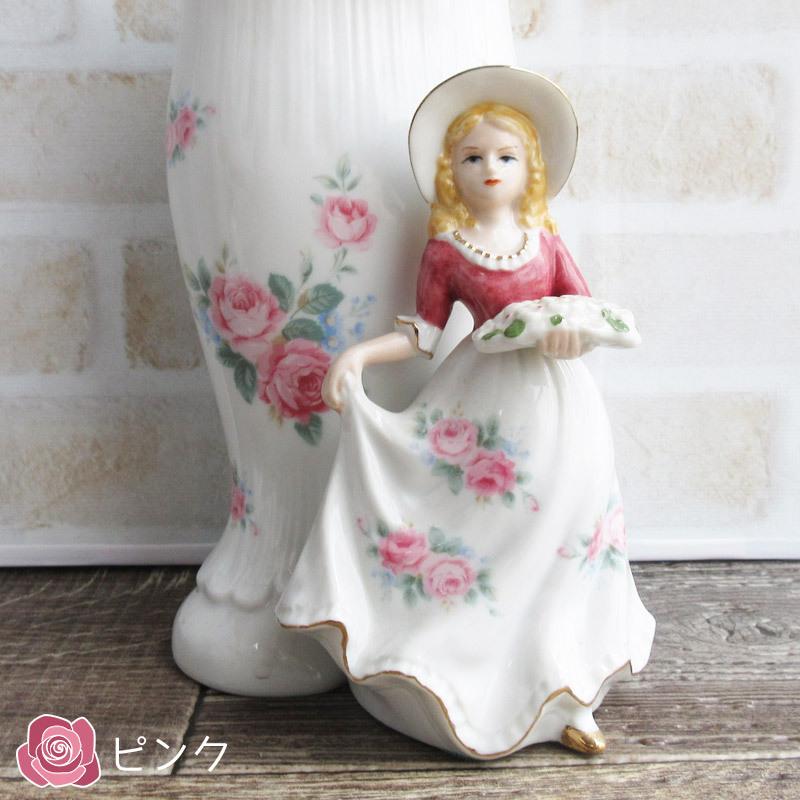 花瓶 600cc ノベルティ 西洋陶器 昭和レトロ 陶器の人形 フィギュア