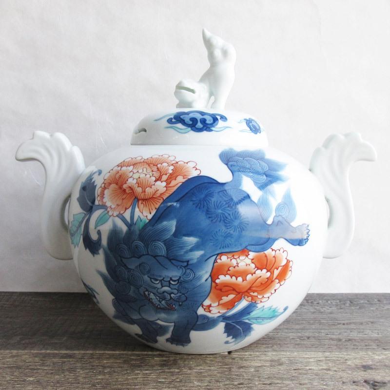 染付 盒 中国 蓋物 陶磁器 China 松 竹 梅 蘭 人物 四君子 唐子 染付