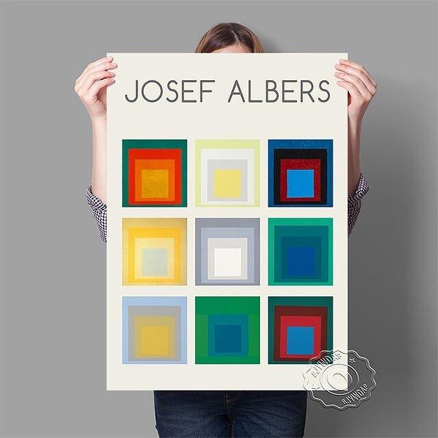 額付 アートポスター アートフレーム 抽象画ジョセフ・アルバース